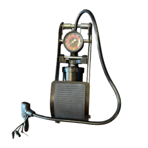 Foldable Foot Pump with Pressure Gauge