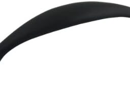 Matte Black Cabinet Pulls – Decorative Spoon-Foot Handles 3" (76mm) Hole Centers