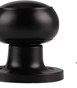 Black Dummy Door Knob Round Ball Closet Knob Non-Locking Single Dummy Handle