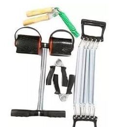 4-in-1 Home Gym Set – Chest Expander, Tummy Trimmer, Jump Rope, Hand Grips