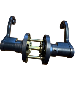 Oil Rubbed Bronze Scroll Door Lever Handle – Privacy Lock | Interior Door Hardware