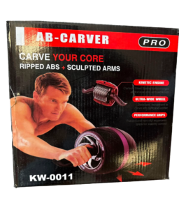 Ab Carver Pro Roller – Wide Wheel Core Trainer with Spring Resistance | Knee Pad