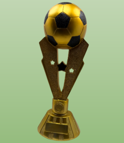 Custom Gold Plated Fantasy Football Trophy Cup Award Custom Logo Color Soccer Resin Trophy Cup