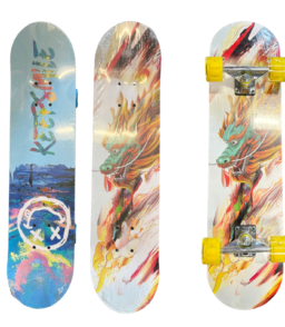 Dragon Print Skateboard 31" Complete Standard Skateboard